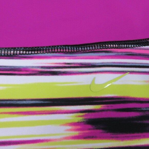 NIKE Solar Wind Hydro Fuchsia Flash Black Capri Size XL Workout Gym Yoga Pants - Picture 4 of 13